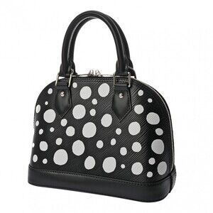 Louis Vuitton Kusama Handbag Yayoi collaboration Epi Leather Noir Black